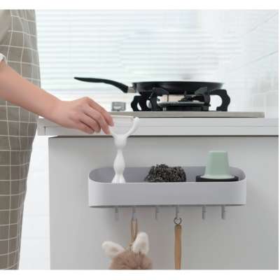 Upgraded version multifunctional hook rack hot sale kitchen and toilet dual-purpose towels rack with 6 hooks